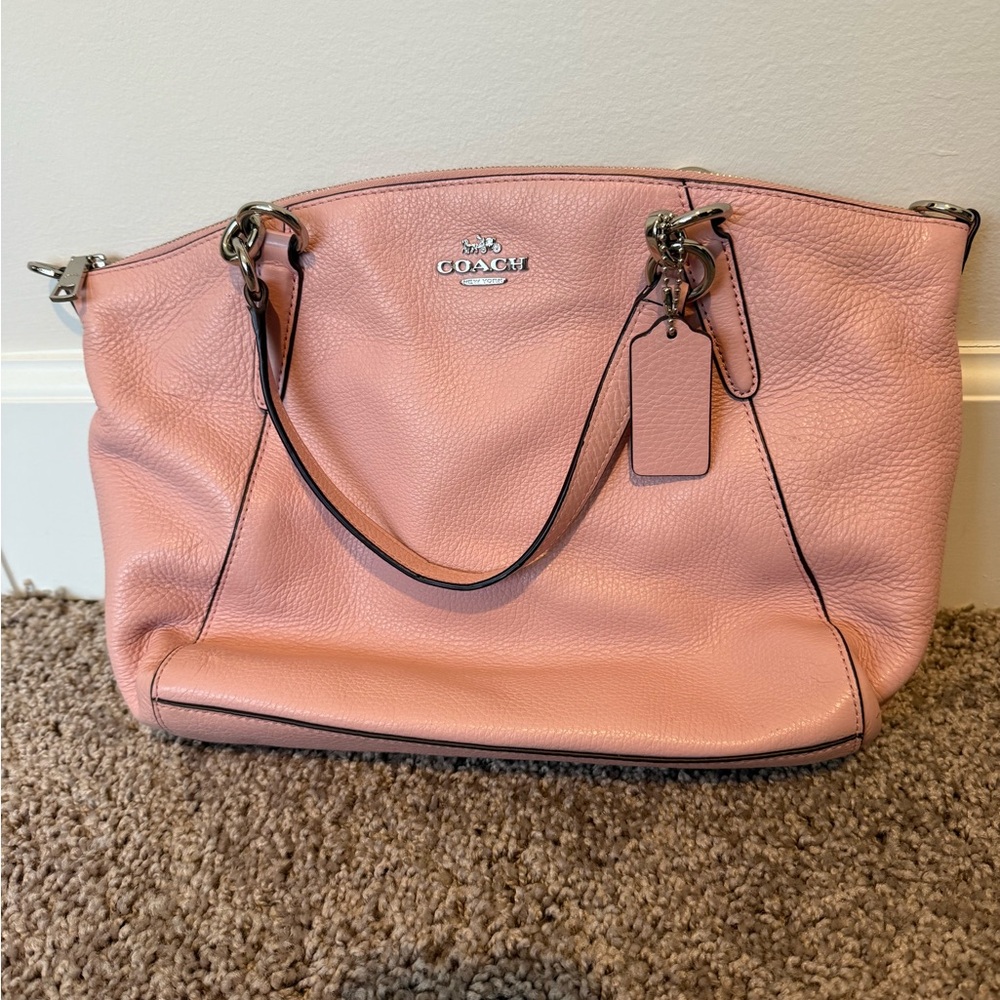 Coach Soft Pink Leather Shoulder Bag